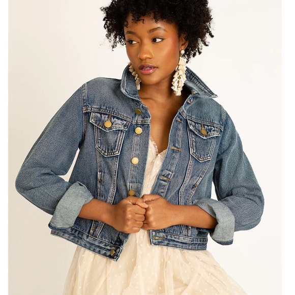 Joyfolie Denim Jacket - Picture 2 of 2